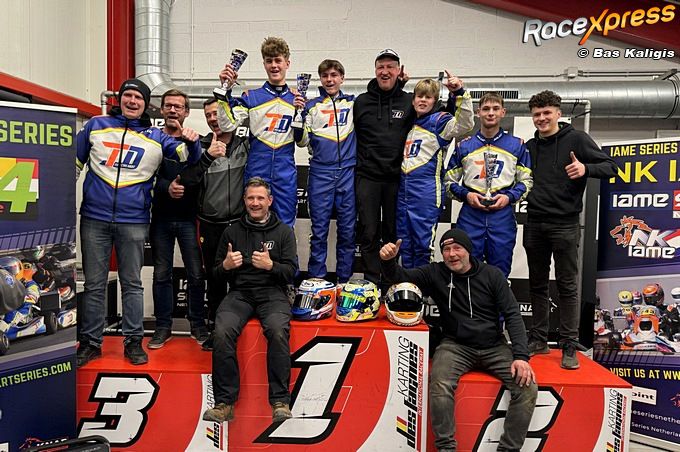 Thierry Delré ziet zijn team Delré Racing schitteren op NK IAME