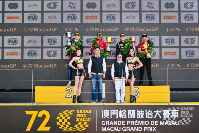 Macau GT Cup – FIA GT World Cup 2025 Foto 1 podium op zondag