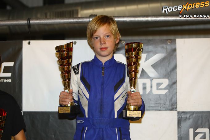 Karttalent Matthis Lambrecht eert overleden opa met podiumplaats in Genk