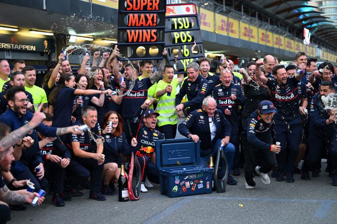 Max Verstappen en Helmut Marko F1 GP van Azerbeidzjan 2025