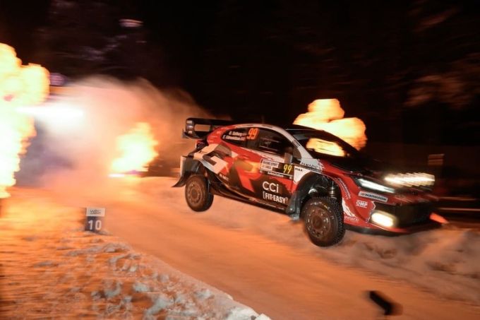 FIA WRC Rally Sweden 2026 Toyota Gazoo Racing WRT #99 Oliver Solberg / Elliott Edmondson (Toyota GR YARIS Rally1
