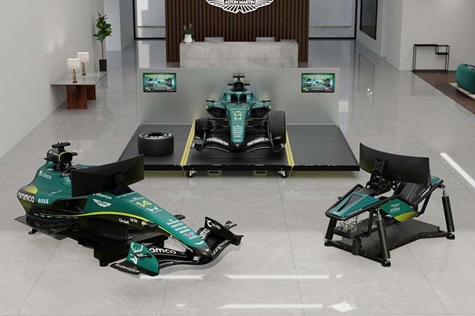 Simulator Aston Martin Aramco Formula one team
